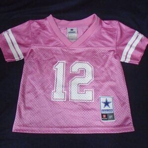 Dallas Cowboys Authentic Apparel Pink Jersey NFL Players Size 2T 2 Toddler